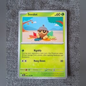 Pokémon SV05: Temporal Forces #003/162 Seedot Card